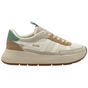 NEW GOLA women's phoenix sneakers in off white light caramel green mist